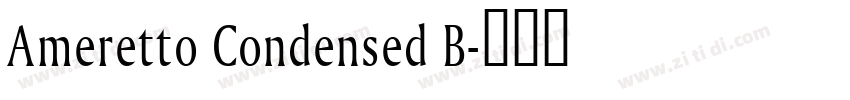 Ameretto Condensed B字体转换